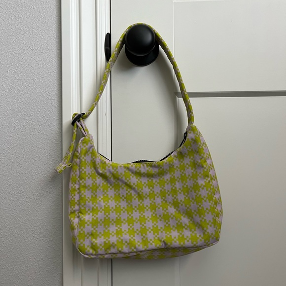 BAGGU Handbags - Baggu Pixel Gingham mini Nylon Shoulder Bag